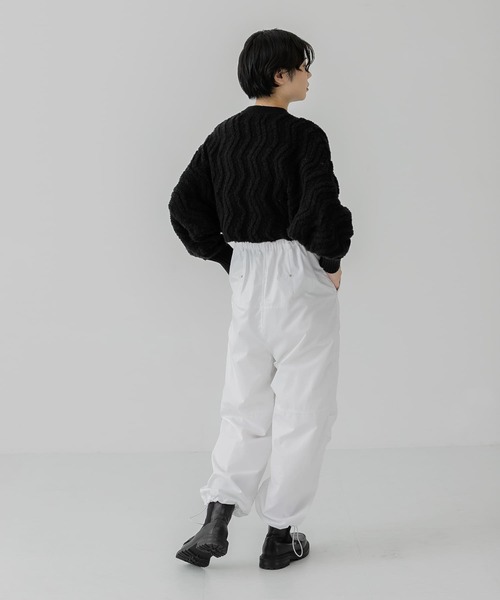 KBF（ケイビーエフ）の「ループヤーンジャガードニット（ニット/セーター・レディース・ベージュ/ブラック/アイボリー・ONE）」の19枚目の写真