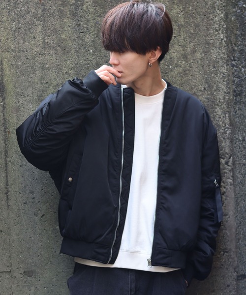 SITRY（シトリー）の「oversize Heavy Twill MA-1/オーバーサイズ ヘビーツイル MA-1（MA-1・メンズ・ホワイト系その他/ブラック系その他/カーキ/ホワイト/ブラック・M/L）」の16枚目の写真