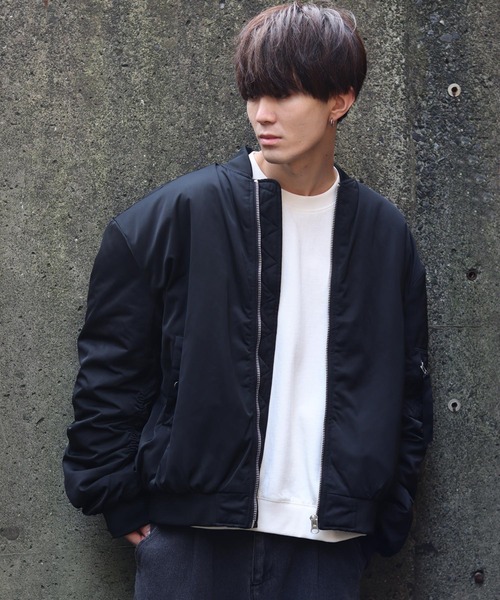 SITRY（シトリー）の「oversize Heavy Twill MA-1/オーバーサイズ ヘビーツイル MA-1（MA-1・メンズ・ホワイト系その他/ブラック系その他/カーキ/ホワイト/ブラック・M/L）」の17枚目の写真