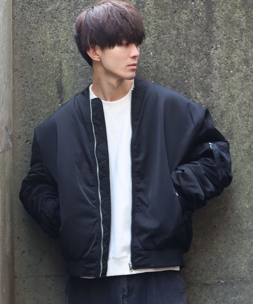 SITRY（シトリー）の「oversize Heavy Twill MA-1/オーバーサイズ ヘビーツイル MA-1（MA-1・メンズ・ホワイト系その他/ブラック系その他/カーキ/ホワイト/ブラック・M/L）」の20枚目の写真