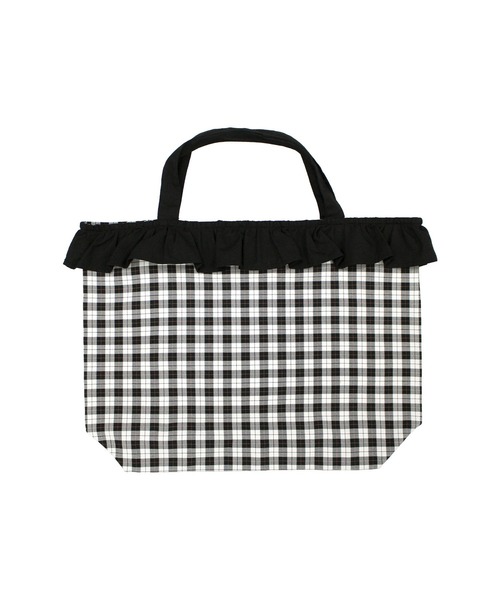 Bee des Bee(ビーデスビー)の「ギンガムチェック レッスントートバッグ(トートバッグ・キッズ・ブラック×ブラック/ブラック×レッド/ブラック・フリー)」の10枚目の写真