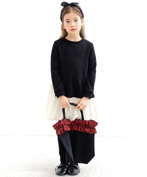 Bee des Bee(ビーデスビー)の「ギンガムチェック レッスントートバッグ(トートバッグ・キッズ・ブラック×ブラック/ブラック×レッド/ブラック・フリー)」の9枚目の写真