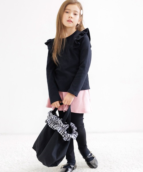 Bee des Bee(ビーデスビー)の「ギンガムチェック レッスントートバッグ(トートバッグ・キッズ・ブラック×ブラック/ブラック×レッド/ブラック・フリー)」の13枚目の写真