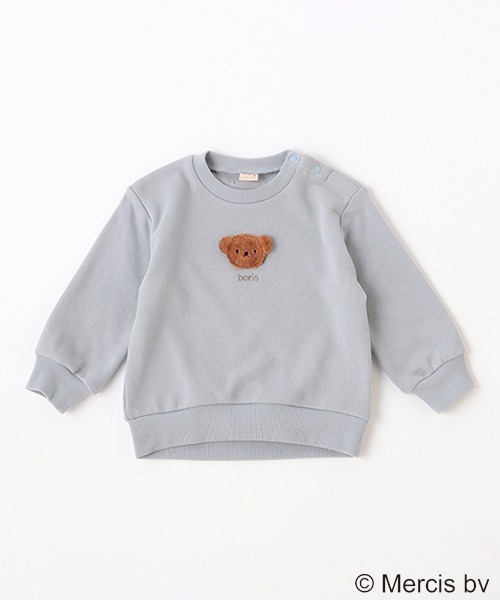 petit main（プティマイン）の「【miffy】モチーフトレーナー（スウェット・キッズ・イエロー/ライトピンク/ブルーグレー/アイボリー・110cm/120cm/100cm/130cm/90cm/80ｃｍ）」の2枚目の写真