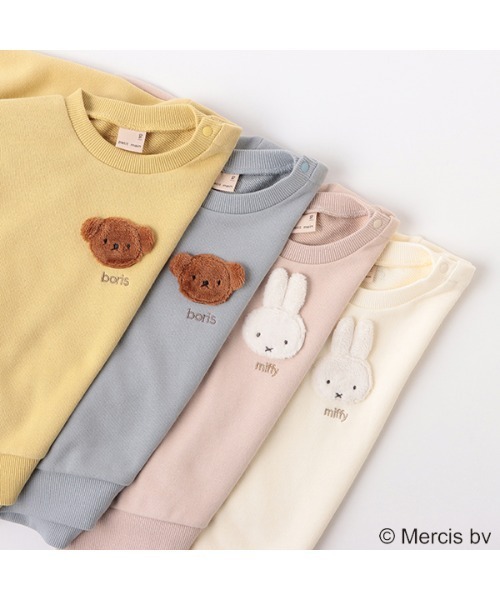 petit main（プティマイン）の「【miffy】モチーフトレーナー（スウェット・キッズ・イエロー/ライトピンク/ブルーグレー/アイボリー・110cm/120cm/100cm/130cm/90cm/80ｃｍ）」の10枚目の写真