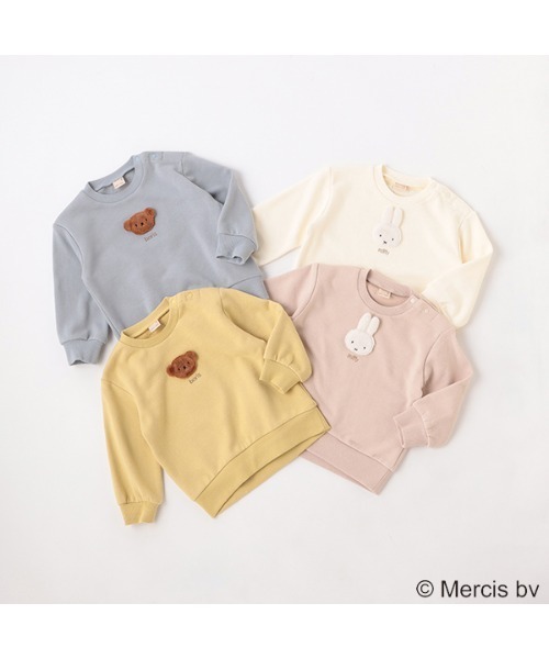 petit main（プティマイン）の「【miffy】モチーフトレーナー（スウェット・キッズ・イエロー/ライトピンク/ブルーグレー/アイボリー・110cm/120cm/100cm/130cm/90cm/80ｃｍ）」の11枚目の写真