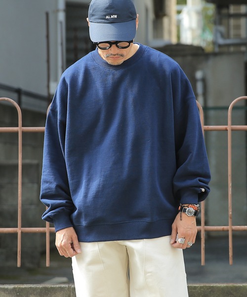 WAIPER.inc(ワイパーインク)の「USAコットン!Good wear グッドウェア BIG クルーネックトレーナー【2W7-0521】(スウェット・メンズ・ブラック/ベージュ/ネイビー/オフホワイト/カーキ/杢グレー/ブラウン/ダークグリーン/グレイッシュベージュ/チャコールグレー・S/M/L/XL)」の10枚目の写真