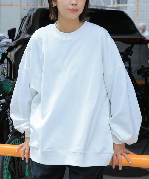 WAIPER.inc(ワイパーインク)の「USAコットン!Good wear グッドウェア BIG クルーネックトレーナー【2W7-0521】(スウェット・メンズ・ブラック/ベージュ/ネイビー/オフホワイト/カーキ/杢グレー/ブラウン/ダークグリーン/グレイッシュベージュ/チャコールグレー・S/M/L/XL)」の2枚目の写真