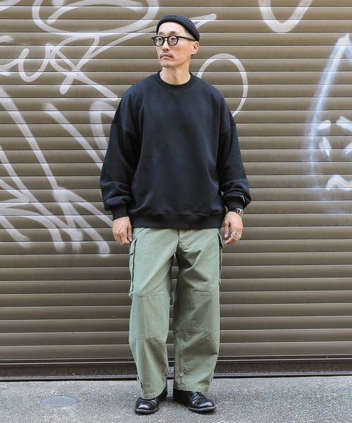 WAIPER.inc(ワイパーインク)の「USAコットン!Good wear グッドウェア BIG クルーネックトレーナー【2W7-0521】(スウェット・メンズ・ブラック/ベージュ/ネイビー/オフホワイト/カーキ/杢グレー/ブラウン/ダークグリーン/グレイッシュベージュ/チャコールグレー・S/M/L/XL)」の20枚目の写真