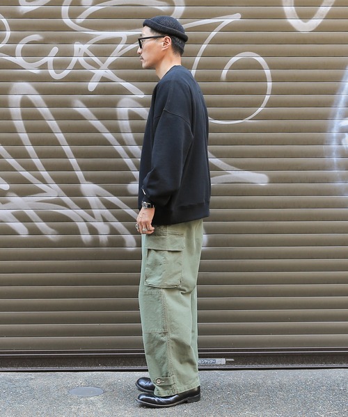 WAIPER.inc(ワイパーインク)の「USAコットン!Good wear グッドウェア BIG クルーネックトレーナー【2W7-0521】(スウェット・メンズ・ブラック/ベージュ/ネイビー/オフホワイト/カーキ/杢グレー/ブラウン/ダークグリーン/グレイッシュベージュ/チャコールグレー・S/M/L/XL)」の16枚目の写真