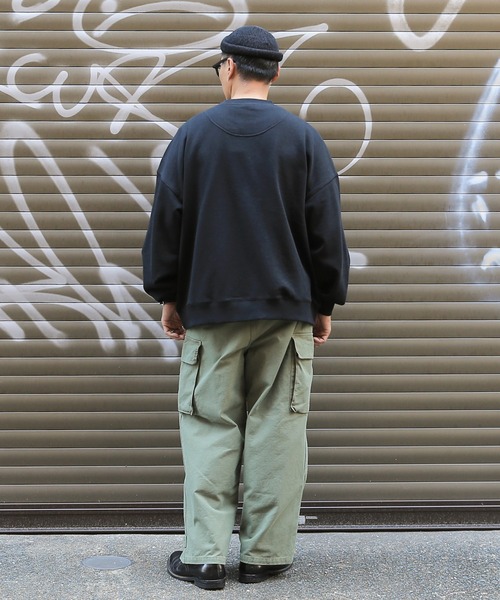 WAIPER.inc(ワイパーインク)の「USAコットン!Good wear グッドウェア BIG クルーネックトレーナー【2W7-0521】(スウェット・メンズ・ブラック/ベージュ/ネイビー/オフホワイト/カーキ/杢グレー/ブラウン/ダークグリーン/グレイッシュベージュ/チャコールグレー・S/M/L/XL)」の14枚目の写真
