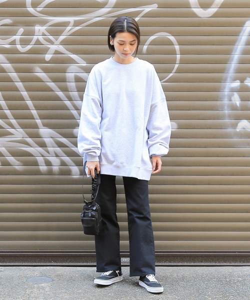 WAIPER.inc(ワイパーインク)の「USAコットン!Good wear グッドウェア BIG クルーネックトレーナー【2W7-0521】(スウェット・メンズ・ブラック/ベージュ/ネイビー/オフホワイト/カーキ/杢グレー/ブラウン/ダークグリーン/グレイッシュベージュ/チャコールグレー・S/M/L/XL)」の12枚目の写真