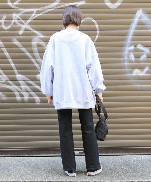 WAIPER.inc(ワイパーインク)の「USAコットン!Good wear グッドウェア BIG クルーネックトレーナー【2W7-0521】(スウェット・メンズ・ブラック/ベージュ/ネイビー/オフホワイト/カーキ/杢グレー/ブラウン/ダークグリーン/グレイッシュベージュ/チャコールグレー・S/M/L/XL)」の21枚目の写真