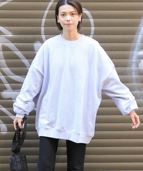 WAIPER.inc(ワイパーインク)の「USAコットン!Good wear グッドウェア BIG クルーネックトレーナー【2W7-0521】(スウェット・メンズ・ブラック/ベージュ/ネイビー/オフホワイト/カーキ/杢グレー/ブラウン/ダークグリーン/グレイッシュベージュ/チャコールグレー・S/M/L/XL)」の19枚目の写真