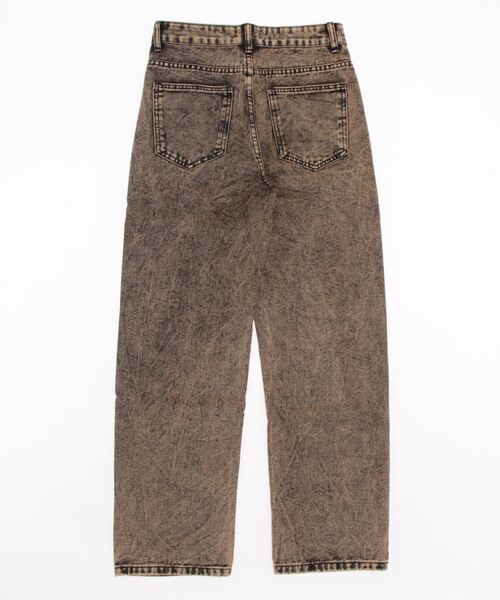 Ressaca（レサーカ）の「ルーズストレートシルエット オーバーダイウォッシュデニムパンツ（デニムパンツ・メンズ・ブラウン・S/M/L/XL）」の12枚目の写真