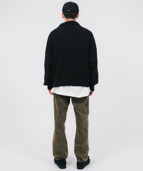 Ressaca（レサーカ）の「ルーズストレートシルエット オーバーダイウォッシュデニムパンツ（デニムパンツ・メンズ・ブラウン・S/M/L/XL）」の20枚目の写真