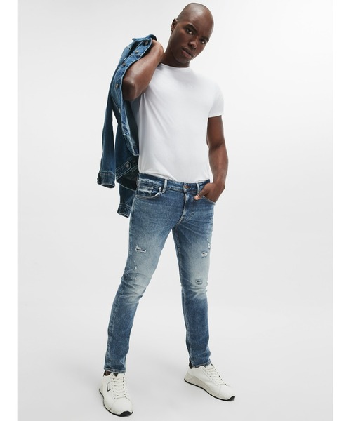 Guess(ゲス)の「Eco Slim Tapered Jeans(デニムパンツ・メンズ・インディゴブルー・29inch/30inch/31inch/32inch)」の6枚目の写真