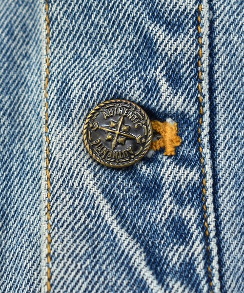 VINTAGE(ヴィンテージ)の「【ヴィンテージ古着】90s BLUES "AUTHENTIC JEANS WEAR" フード付き デニムジャケット(デニムジャケット・メンズ・ブルー・MEDIUM)」の6枚目の写真