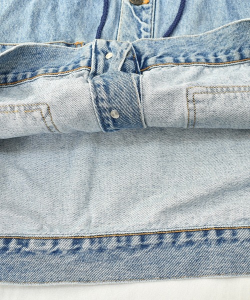 VINTAGE(ヴィンテージ)の「【ヴィンテージ古着】90s BLUES "AUTHENTIC JEANS WEAR" フード付き デニムジャケット(デニムジャケット・メンズ・ブルー・MEDIUM)」の8枚目の写真
