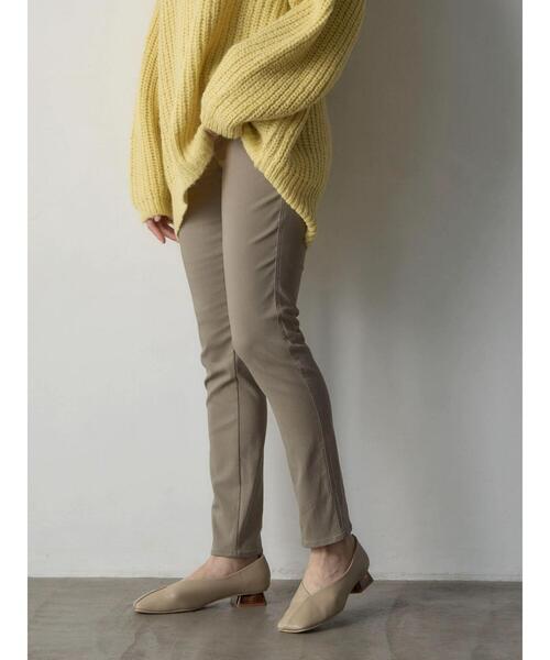 Green Parks(グリーンパークス)の「裏起毛ストレッチスキニーパンツ(その他パンツ・レディース・ブラック/グレイッシュベージュ・S/M/L)」の4枚目の写真