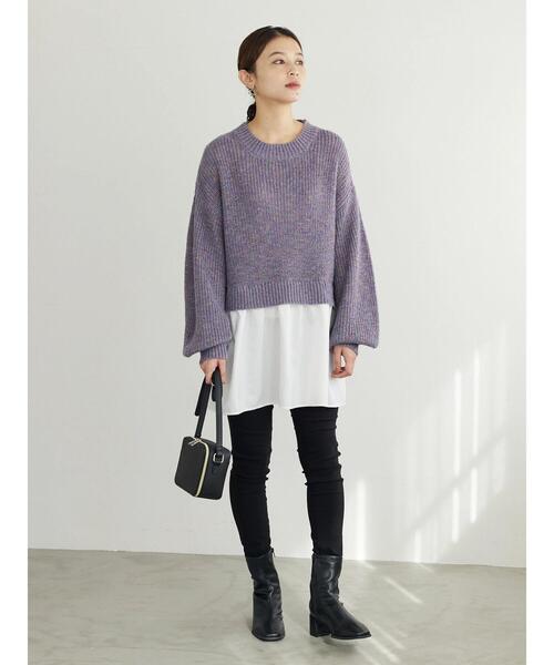 Green Parks(グリーンパークス)の「裏起毛ストレッチスキニーパンツ(その他パンツ・レディース・ブラック/グレイッシュベージュ・S/M/L)」の5枚目の写真