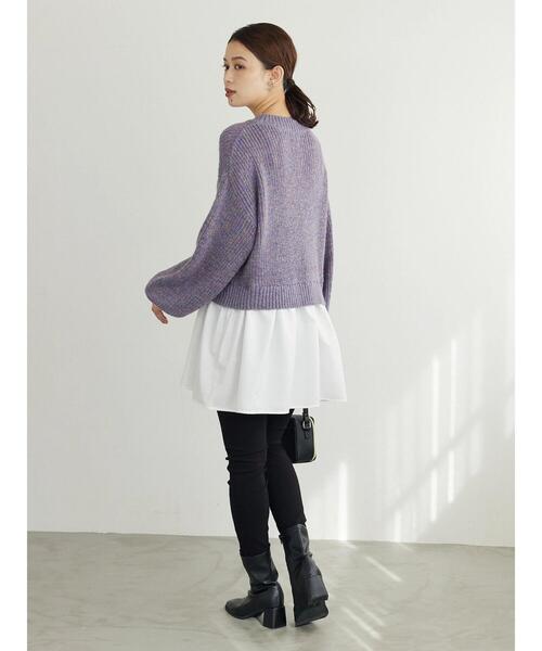 Green Parks(グリーンパークス)の「裏起毛ストレッチスキニーパンツ(その他パンツ・レディース・ブラック/グレイッシュベージュ・S/M/L)」の7枚目の写真