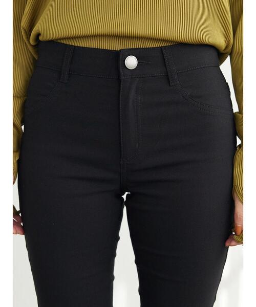 Green Parks(グリーンパークス)の「裏起毛ストレッチスキニーパンツ(その他パンツ・レディース・ブラック/グレイッシュベージュ・S/M/L)」の8枚目の写真