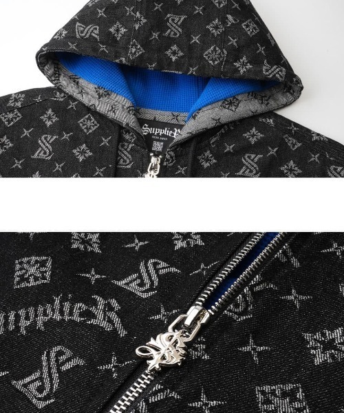サプライヤー モノグラム デニム パーカー | SUPPLIER SUPPLIER（サプライヤー）の「SUPPLIER/サプライヤー/MONOGRAM