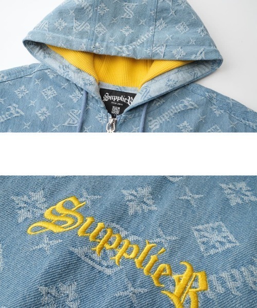 サプライヤー モノグラム デニム パーカー | SUPPLIER SUPPLIER（サプライヤー）の「SUPPLIER/サプライヤー/MONOGRAM