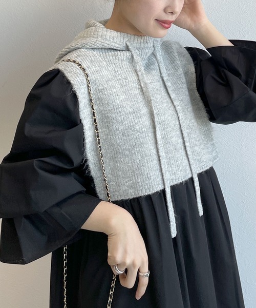 ワンダフルワールド　フード付きベスト O.D.フードベスト Women's｜モンベル