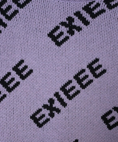 EXIEEE(イグジー)の「ロゴクルーネックセーター(ニット/セーター・レディース・ブラック/パープル/オフホワイト/グリーン・SMALL/MEDIUM/LARGE)」の20枚目の写真