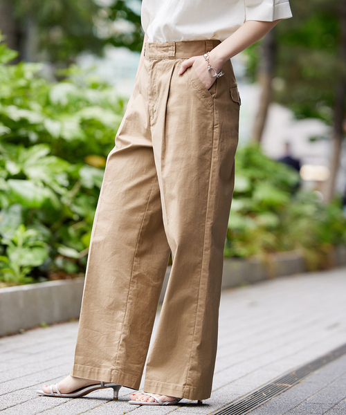 JOURNAL STANDARD（ジャーナルスタンダード）の「■■タックパンツ（その他パンツ・レディース・ベージュ/ピンク/ホワイト系その他・36/38/40）」の3枚目の写真