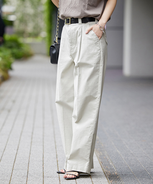 JOURNAL STANDARD（ジャーナルスタンダード）の「■■タックパンツ（その他パンツ・レディース・ベージュ/ピンク/ホワイト系その他・36/38/40）」の2枚目の写真