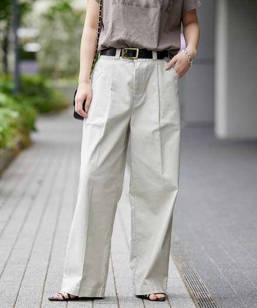 JOURNAL STANDARD（ジャーナルスタンダード）の「■■タックパンツ（その他パンツ・レディース・ベージュ/ピンク/ホワイト系その他・36/38/40）」の6枚目の写真