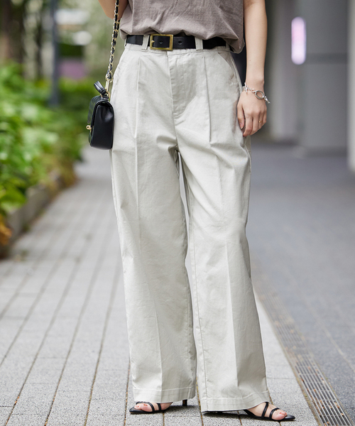 JOURNAL STANDARD（ジャーナルスタンダード）の「■■タックパンツ（その他パンツ・レディース・ベージュ/ピンク/ホワイト系その他・36/38/40）」の9枚目の写真