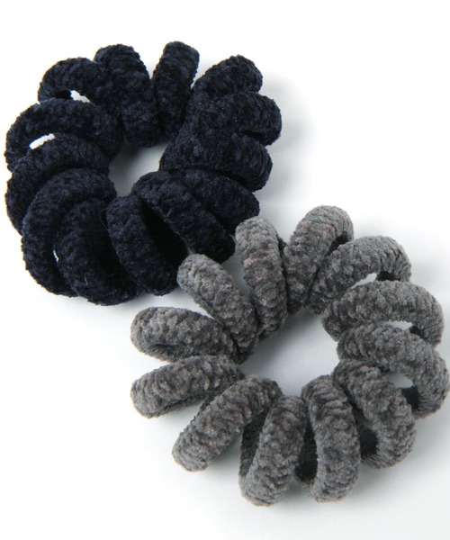 LEPSIM（レプシィム）の「5セットグルグルヘアゴム　179758（ヘアゴム・レディース・ブラウン/カーキ/グレー・ONE SIZE）」の5枚目の写真