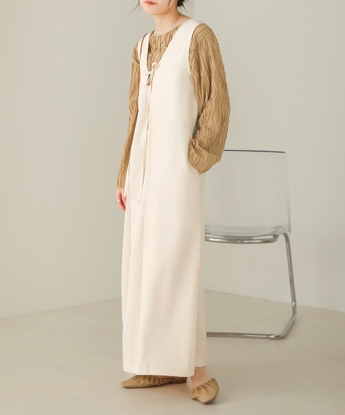 Bab（バブ）の「シワシワトップス（Tシャツ/カットソー・レディース・ブラック/アイボリー/ライトグリーン/パープル/ベージュ・FREE）」の22枚目の写真