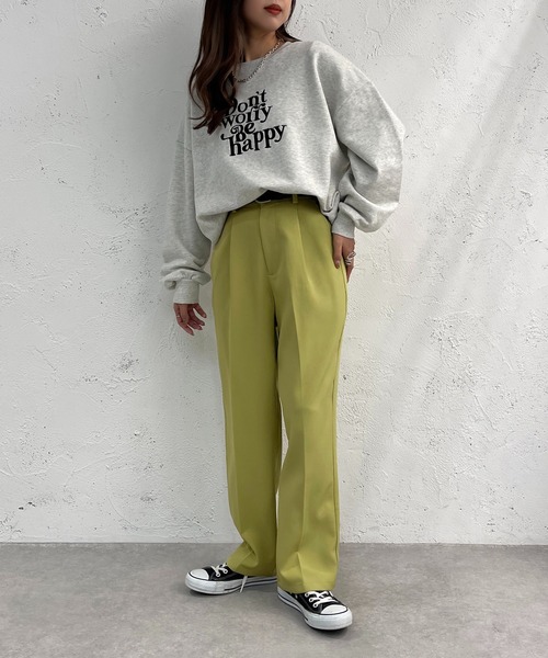 apres jour mignon（アプレジュールミニョン）の「カラーゆるテーパードパンツ【ZOZOTOWN限定アイテム】（その他パンツ・レディース・ピンク/オレンジ/ブルー/グリーン・SMALL/MEDIUM/X-LARGE）」の12枚目の写真