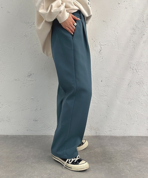 apres jour mignon（アプレジュールミニョン）の「カラーゆるテーパードパンツ【ZOZOTOWN限定アイテム】（その他パンツ・レディース・ピンク/オレンジ/ブルー/グリーン・SMALL/MEDIUM/X-LARGE）」の15枚目の写真