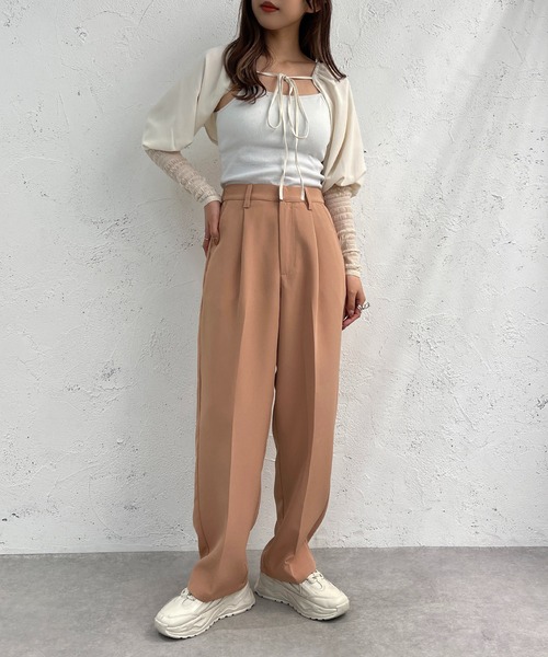 apres jour mignon（アプレジュールミニョン）の「カラーゆるテーパードパンツ【ZOZOTOWN限定アイテム】（その他パンツ・レディース・ピンク/オレンジ/ブルー/グリーン・SMALL/MEDIUM/X-LARGE）」の17枚目の写真