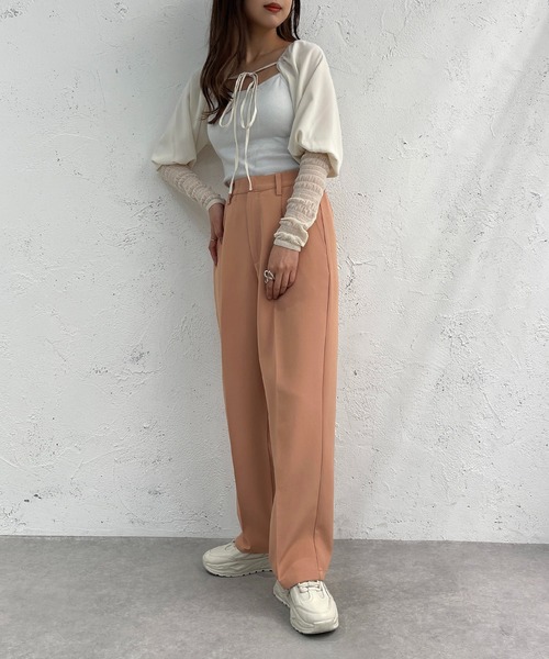 apres jour mignon（アプレジュールミニョン）の「カラーゆるテーパードパンツ【ZOZOTOWN限定アイテム】（その他パンツ・レディース・ピンク/オレンジ/ブルー/グリーン・SMALL/MEDIUM/X-LARGE）」の8枚目の写真