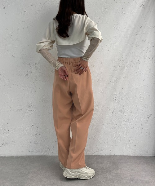 apres jour mignon（アプレジュールミニョン）の「カラーゆるテーパードパンツ【ZOZOTOWN限定アイテム】（その他パンツ・レディース・ピンク/オレンジ/ブルー/グリーン・SMALL/MEDIUM/X-LARGE）」の21枚目の写真