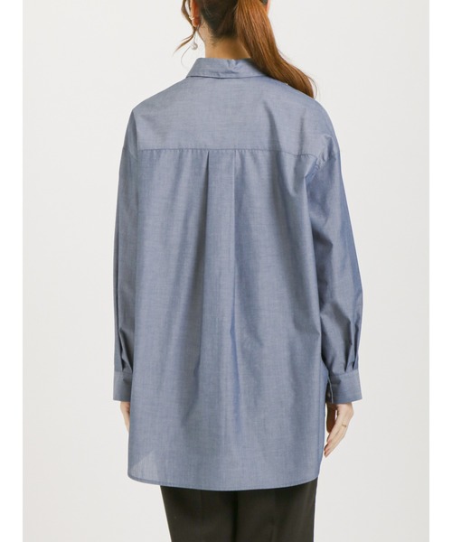 Te chichi（テチチ）の「スリットスリーブレギュラーシャツ（シャツ/ブラウス・レディース・ブルー/ネイビー/オフホワイト・ﾌﾘ-）」の11枚目の写真