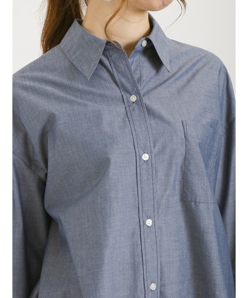 Te chichi（テチチ）の「スリットスリーブレギュラーシャツ（シャツ/ブラウス・レディース・ブルー/ネイビー/オフホワイト・ﾌﾘ-）」の12枚目の写真