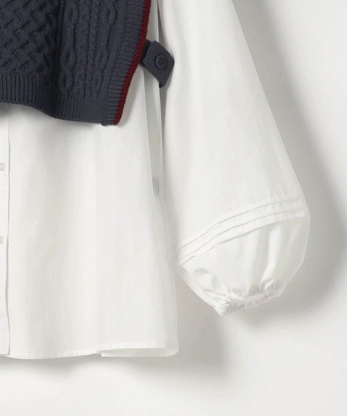 179/WG(イチナナキュウダブルジー)の「ベスト+チュニックブラウスSET(ベスト・レディース・グレー/ブルー/オフホワイト・FREE)」の11枚目の写真