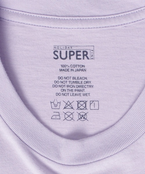 HOLIDAY(ホリデイ)の「SUPER FINE L/S T-SHIRT (HOLIDAY) スーパーファインロングスリーブTシャツ (ホリデイ)(Tシャツ/カットソー・レディース・ホワイト/ブラウン/パープル/イエロー・XL/M)」の9枚目の写真