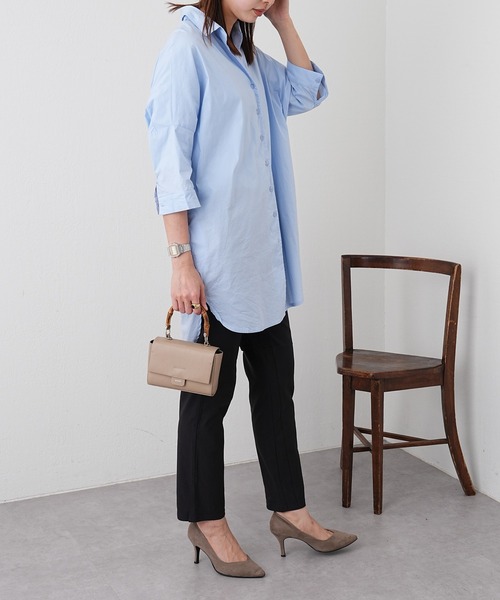Pal collection(パルコレクション)の「《BEAURE/ビュレ》バンブーハンドルショルダーバック(ショルダーバッグ・レディース・グレー系その他/パープル/グリーン/ブラック・FREE)」の9枚目の写真