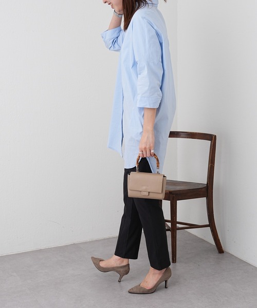 Pal collection(パルコレクション)の「《BEAURE/ビュレ》バンブーハンドルショルダーバック(ショルダーバッグ・レディース・グレー系その他/パープル/グリーン/ブラック・FREE)」の11枚目の写真