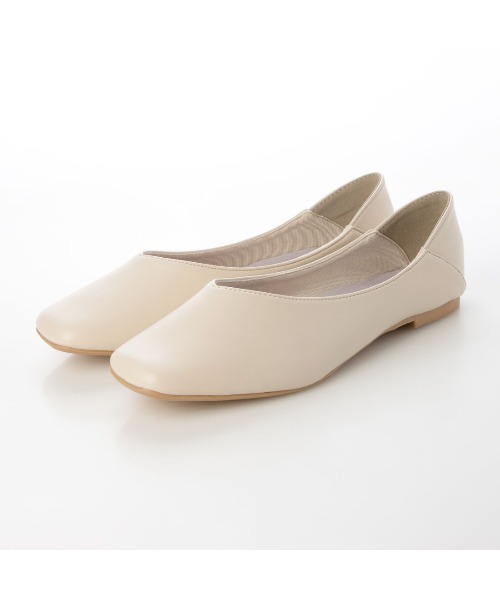 noyau（ノヤウ）の「ソフトタッチVカットバレエ（バレエシューズ・レディース・ブラック/アイボリー/キャメル/シルバー/ブラック系その他3・LL/S/M/L）」の18枚目の写真