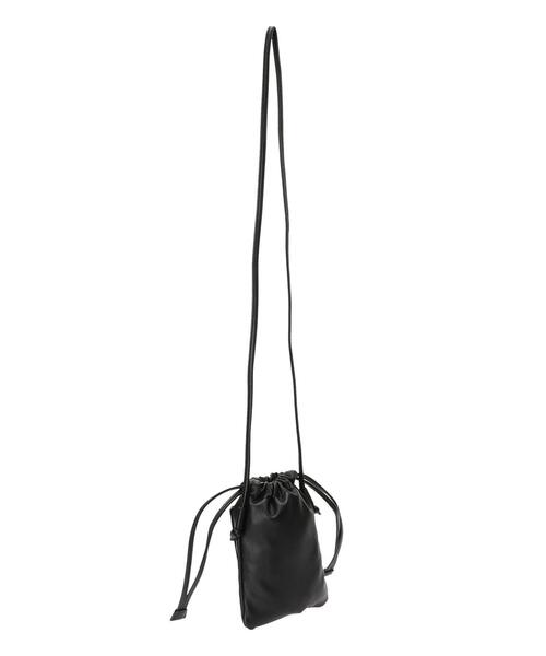 Te chichi TERRASSE（テチチテラス）の「ミニ巾着ショルダーバッグ（ハンドバッグ・レディース・ブラック/オフホワイト/ラベンダー・ﾌﾘ-）」の7枚目の写真